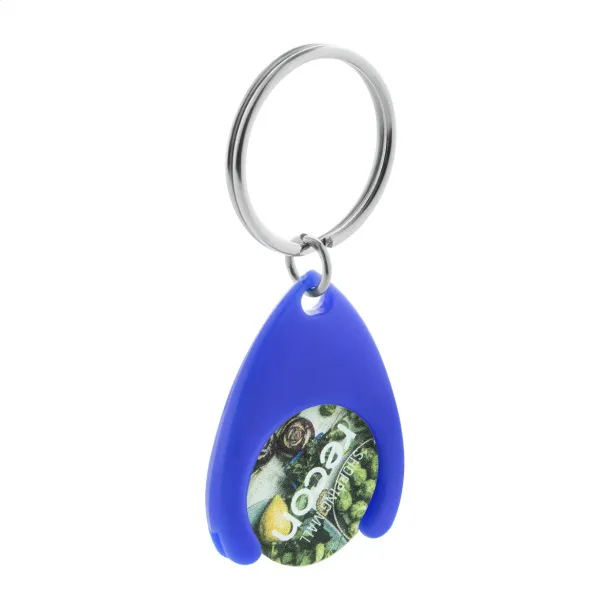 Nelly trolley coin keyring Blue