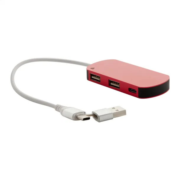 Raluhub USB hub Red