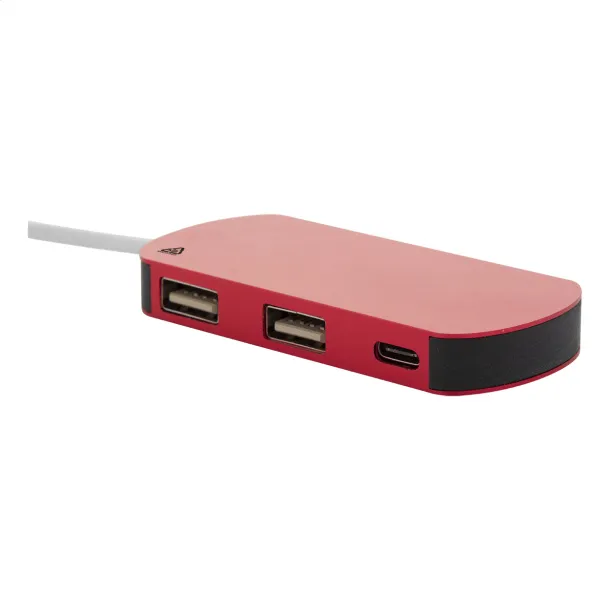 Raluhub USB hub Crvena