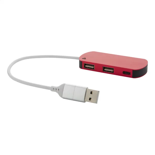 Raluhub USB hub Red