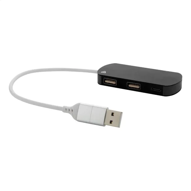 Raluhub USB hub Crna