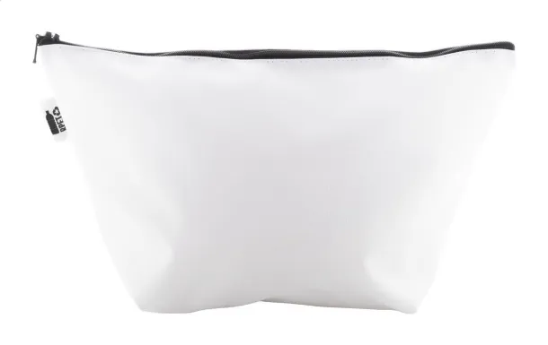 CreaBeauty Trapeze L personalizirana toaletna torbica Crna Bijela