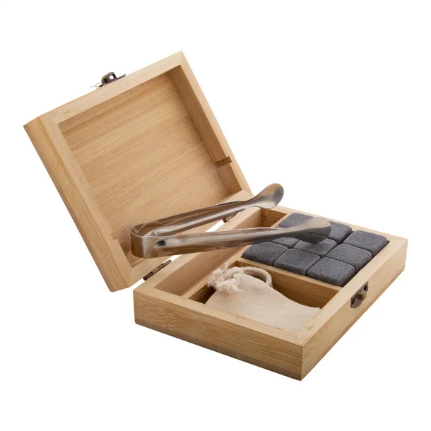 Bourbon stone ice cube set Natural