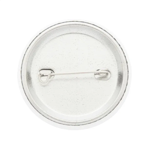 PinBadge Mini pin button badge White Silver