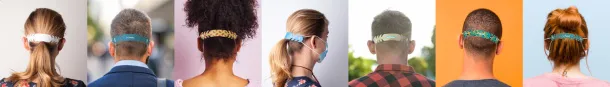 EarSave Creative personalizirani produživač maske za lice Bijela