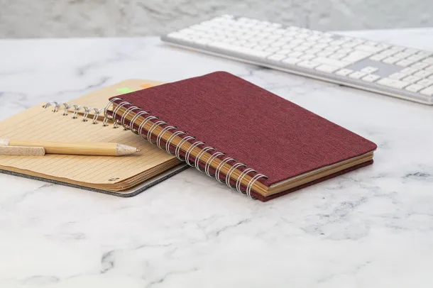 Holbook A5 RPET notes Crvena