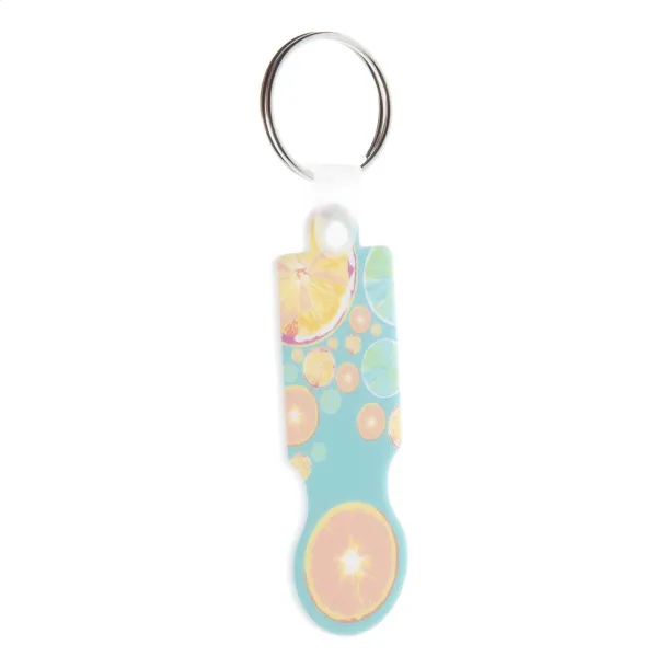 ColoCart trolley coin keyring White
