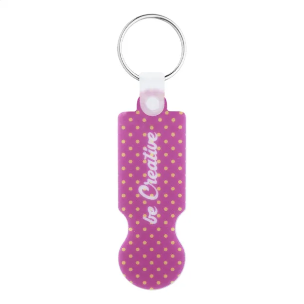 ColoCart trolley coin keyring White
