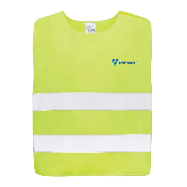  GRS recycled PET high-visibility safety vest 7-12 years - XD Collection Yellow 