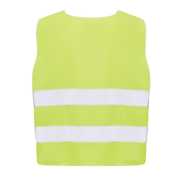  GRS recycled PET high-visibility safety vest 7-12 years - XD Collection Yellow 