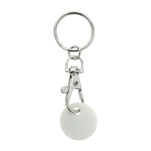 ColoShop trolley coin keyring White