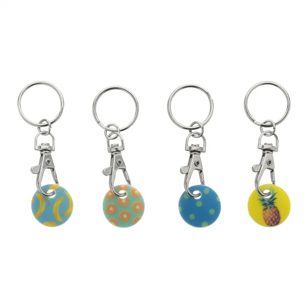 ColoShop trolley coin keyring White