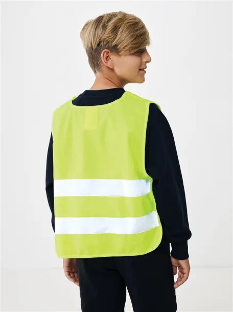  GRS recycled PET high-visibility safety vest 7-12 years - XD Collection Yellow 