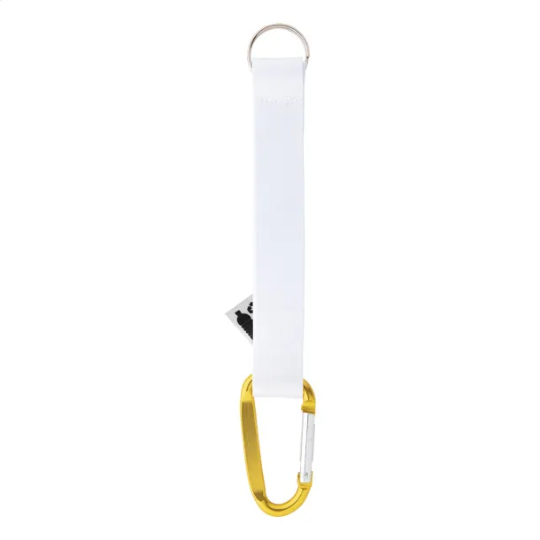 Subiner RPET custom keyring Yellow White