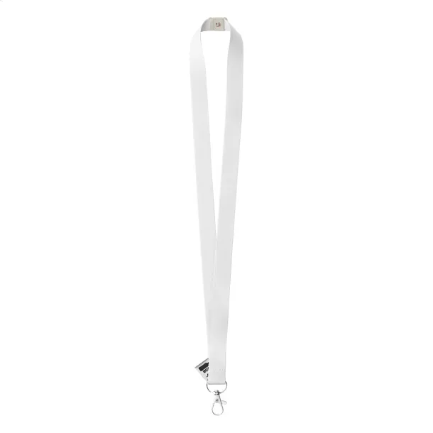 Subyard A Safe Eco custom sublimation lanyard White
