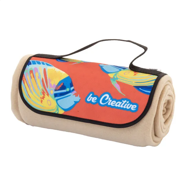 Reporta personalizirani RPET polarni pokrivač, 200 g/m² Prirodna