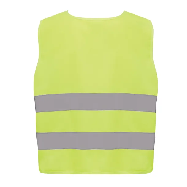  GRS recycled PET high-visibility safety vest 7-12 years - XD Collection Yellow 