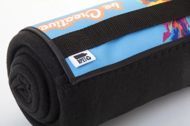 Reporta personalizirani RPET polarni pokrivač, 200 g/m² Crna