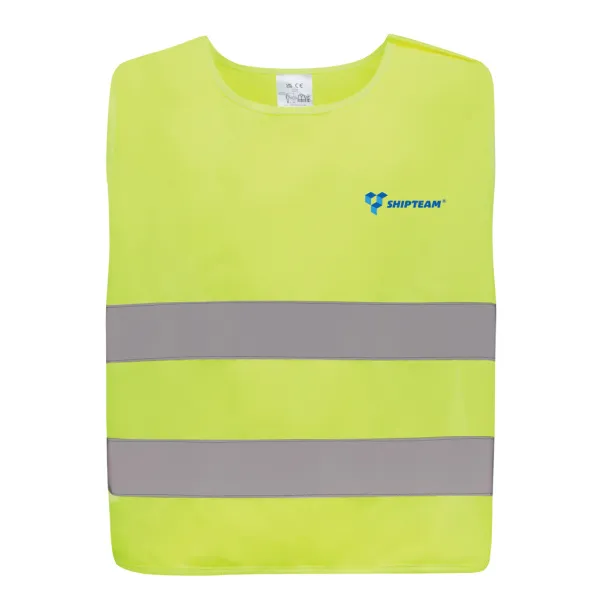  GRS recycled PET high-visibility safety vest 7-12 years - XD Collection Yellow 