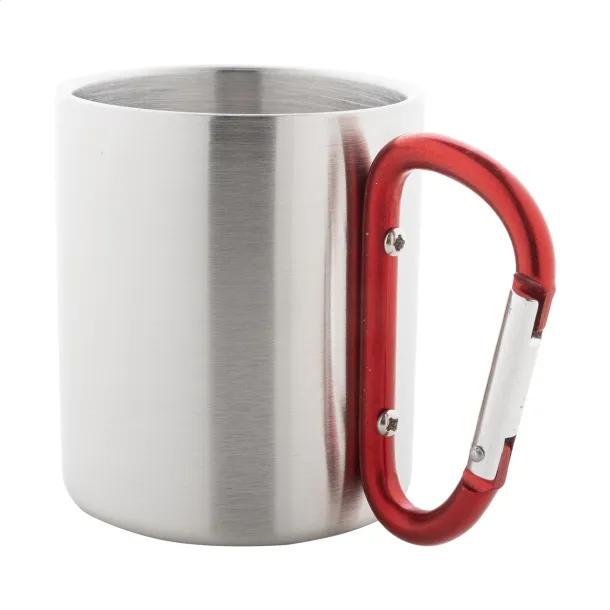 Cadisha metal mug Red Silver
