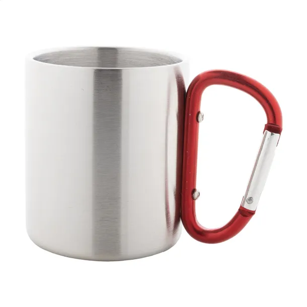 Cadisha metal mug Red Silver