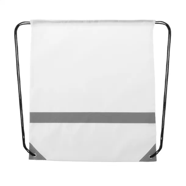 Vidraw reflektirajuća torba s vezicama Bijela