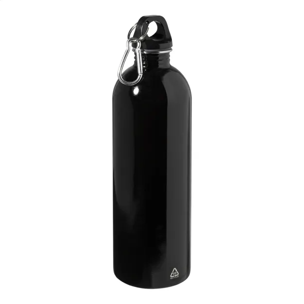Ressuto XL recycled stainless steel bottle Black