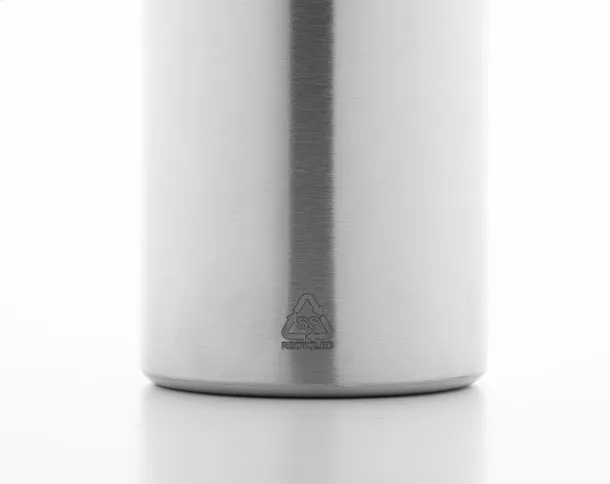 Ressuto XL recycled stainless steel bottle Silver