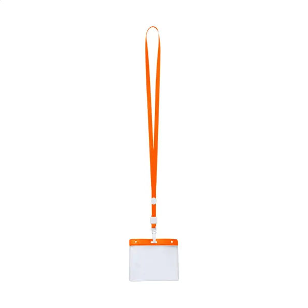 Ballek badge lanyard Orange Transparent