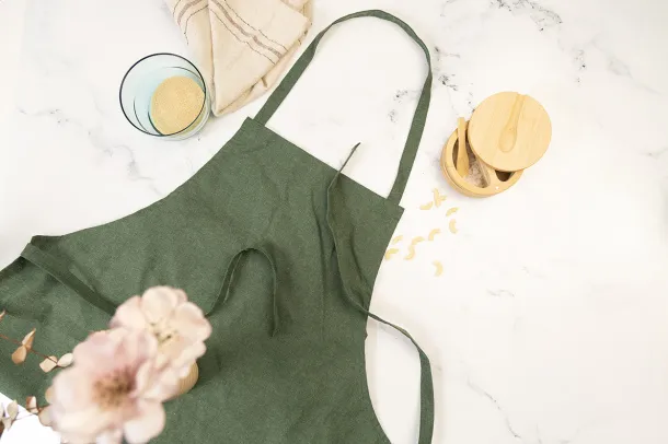 Chepex recycled cotton apron Green