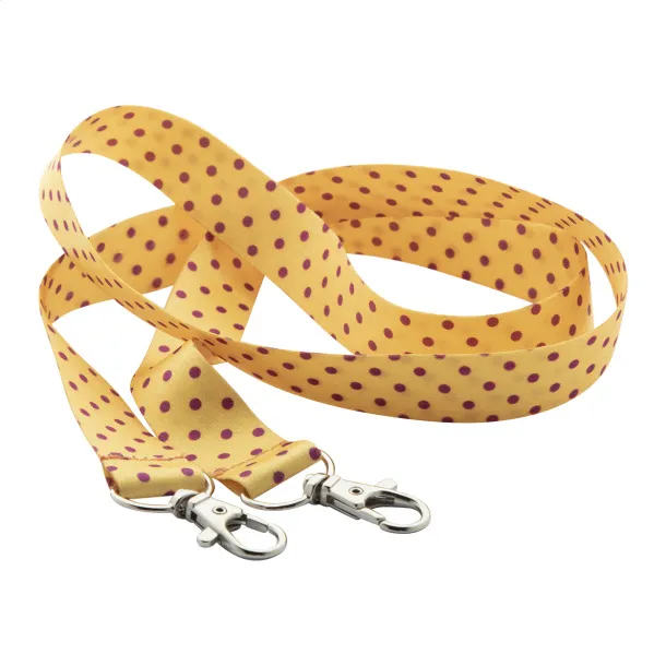Subyard Double custom sublimation lanyard White