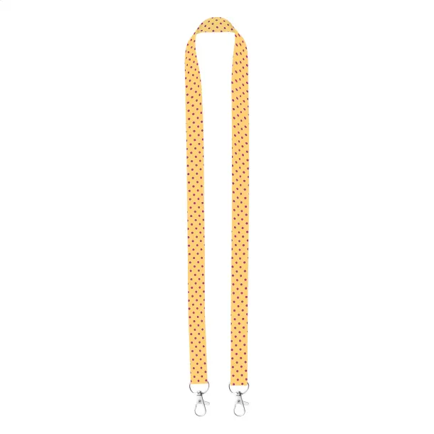 Subyard Double custom sublimation lanyard White
