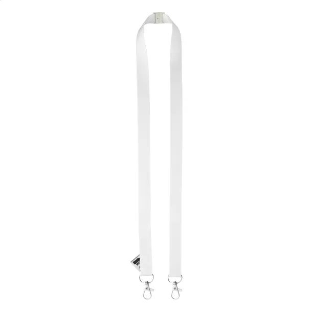 Subyard Double Safe Eco custom sublimation double lanyard White