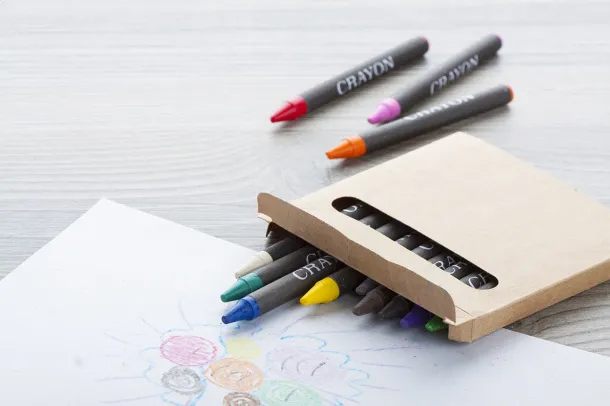 Lola set of 12 crayons Black Beige