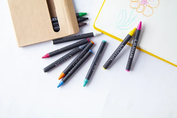 Lola set of 12 crayons Black Beige