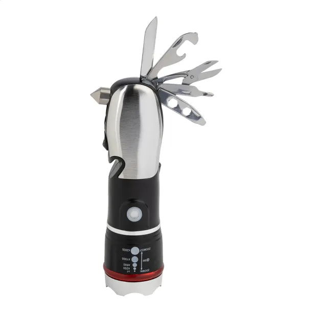 Hemly multi tool flashlight Black Silver