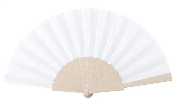 Serhi hand fan Natural White