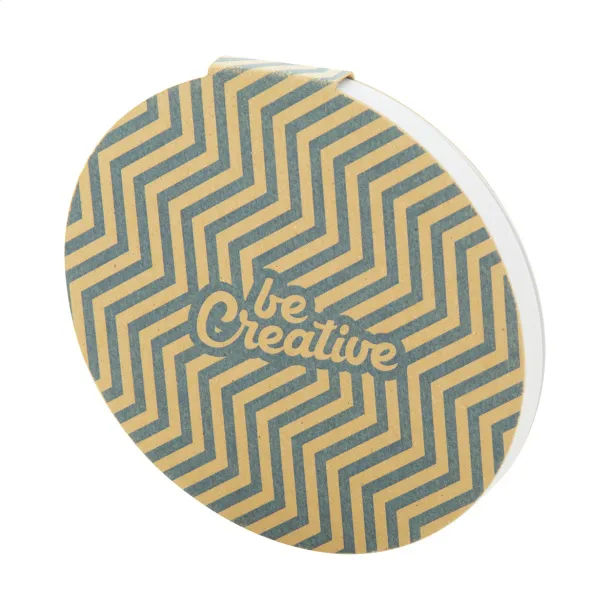 CreaStick Circle Eco custom sticky notepad Natural