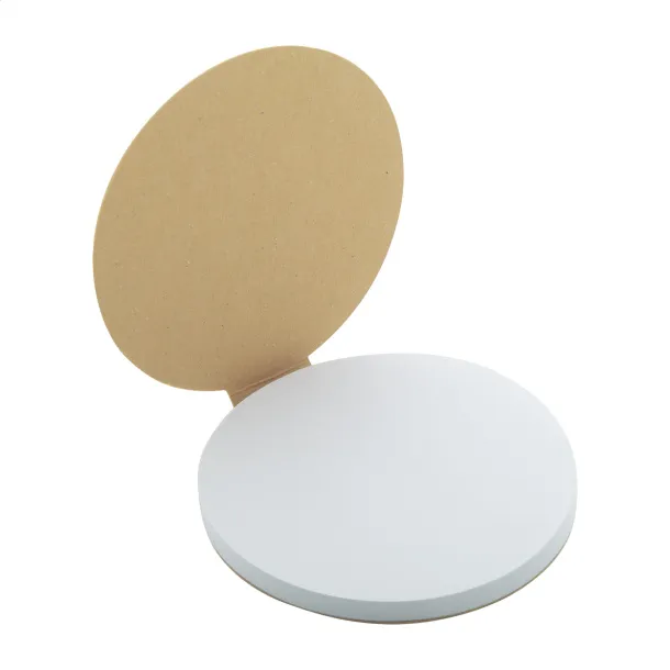 CreaStick Circle Eco custom sticky notepad Natural