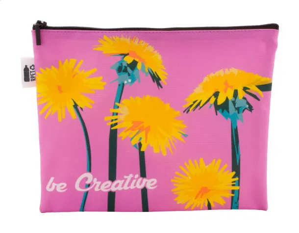 CreaBeauty L RPET custom cosmetic bag Black White