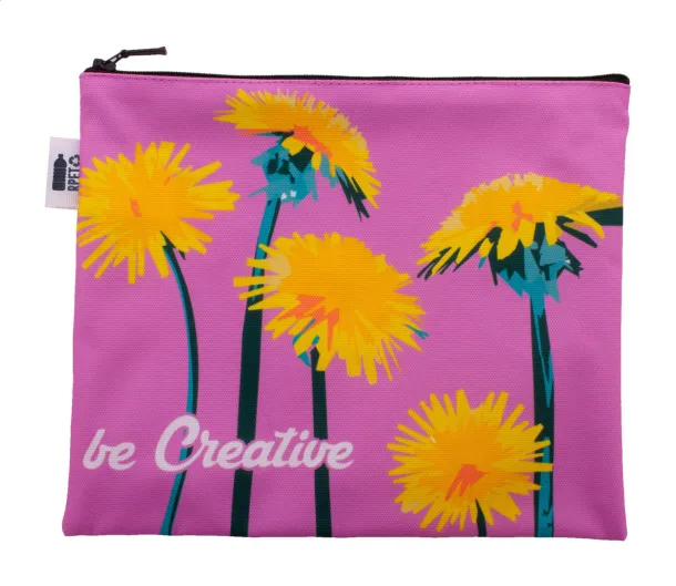 CreaBeauty L RPET custom cosmetic bag Black White