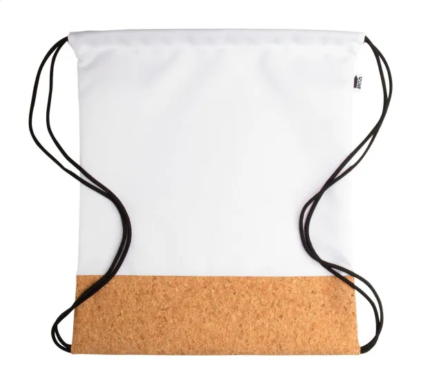 CreaDraw Cork custom drawstring bag White Natural