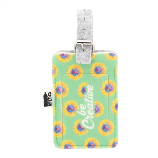 CreaFelt Tag custom RPET luggage tag White Grey