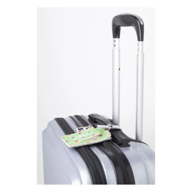 CreaFelt Tag custom RPET luggage tag White Grey