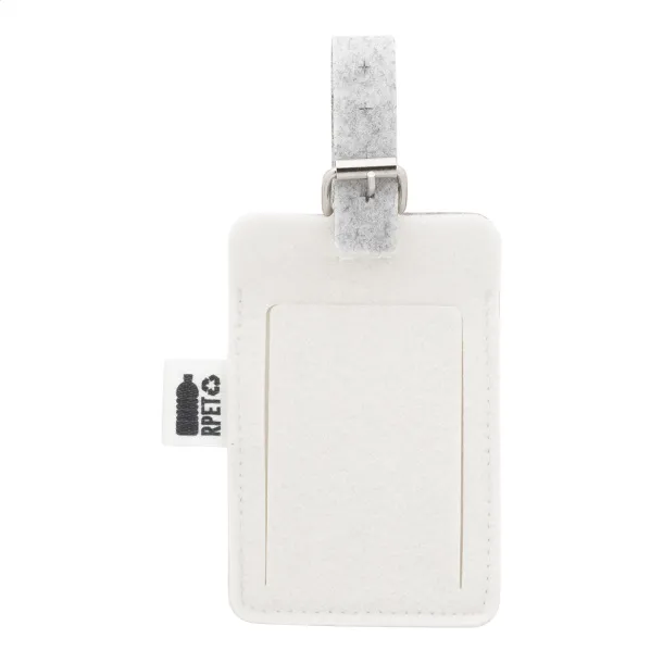 CreaFelt Tag custom RPET luggage tag White Grey