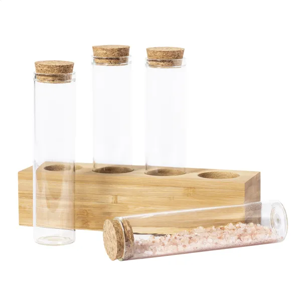 Galangal spice holder set Transparent Natural