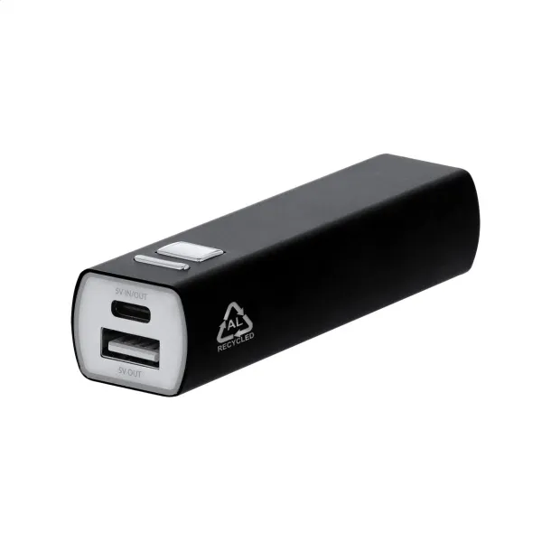 RaluBase prijenosna baterija, 2 600 mAh Crna
