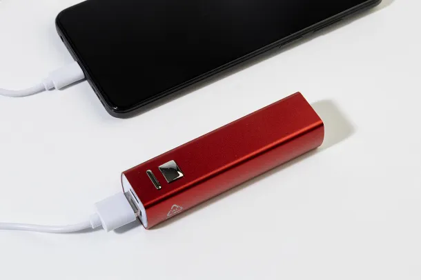 RaluBase prijenosna baterija, 2 600 mAh Crvena