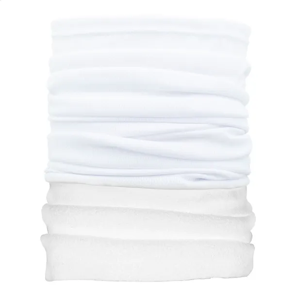 CreaScarf Winter custom multi-purpose scarf White