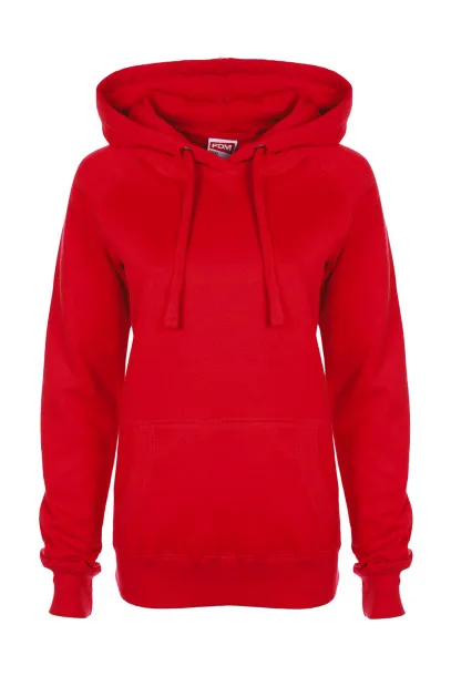  Ladies Raglan Hoodie - FDM Fire Red